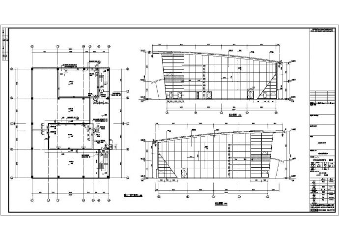 常州某框剪框架厂房建筑结构图纸_图1