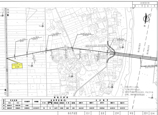 [湖南]重交通二级公路路基路面施工图（159页含交通设施）-图一