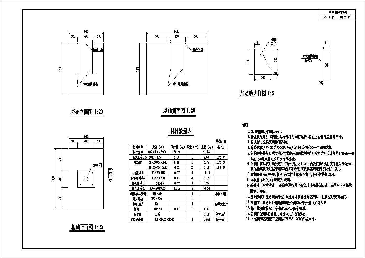 城市道路连接线改建交通工程施工图