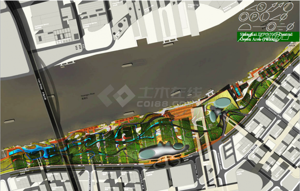 2010年上海世博会绿环区国际规划设计中标方案（英文）-图一