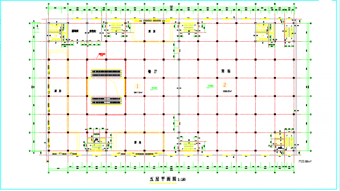 某地商场平面建筑图CAD图纸_图1