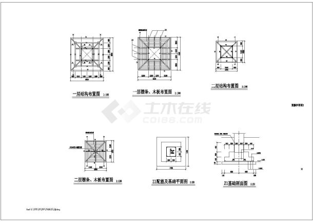 某住宅小区环境工程CAD布置图-图一