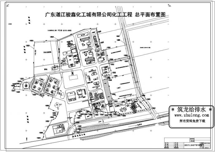 广东某化工工程泡沫灭火系统平面布置图_图1