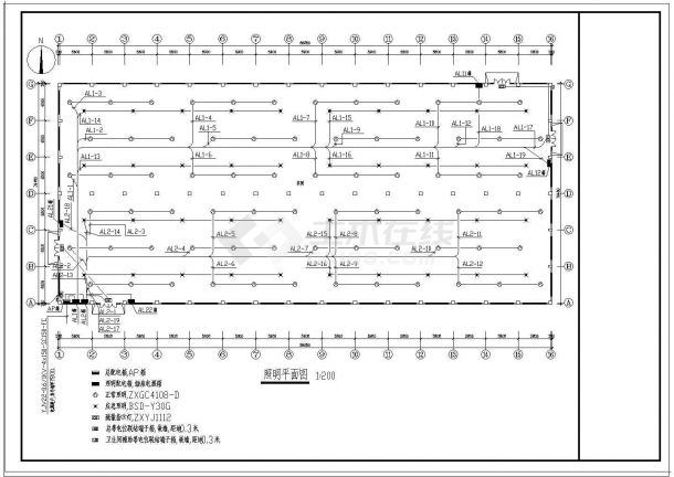 某三层综合厂房电气设计图纸（共7张）-图二