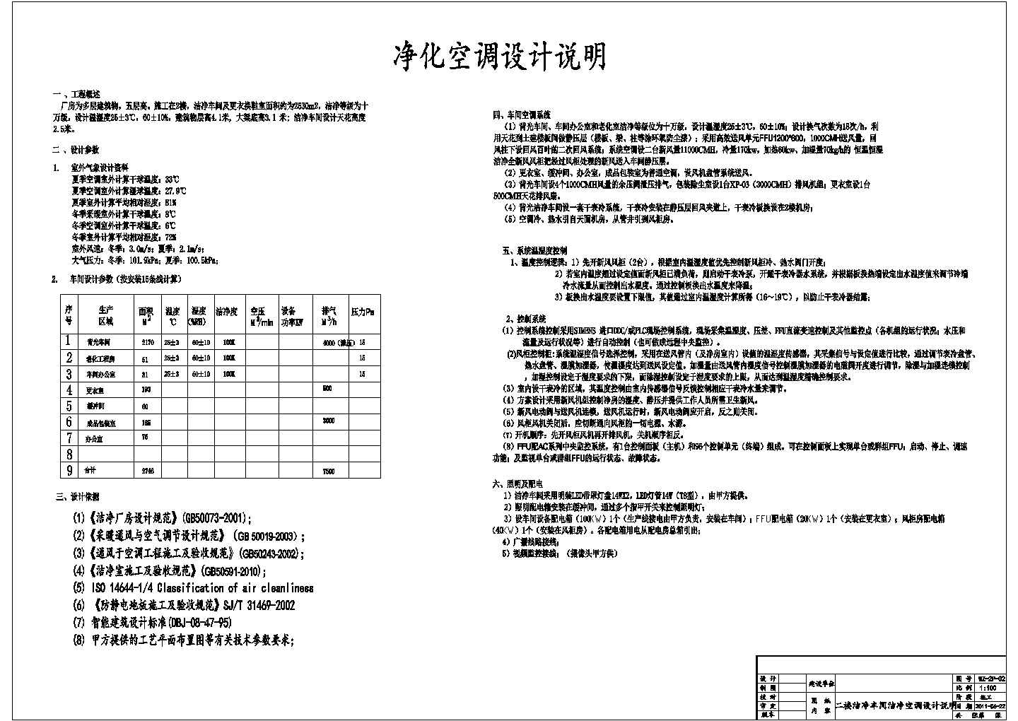 【广州】净化车间空调系统设计施工图纸