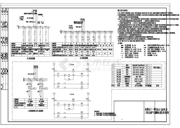 某工业厂房电气设计案例图纸（7张）-图一