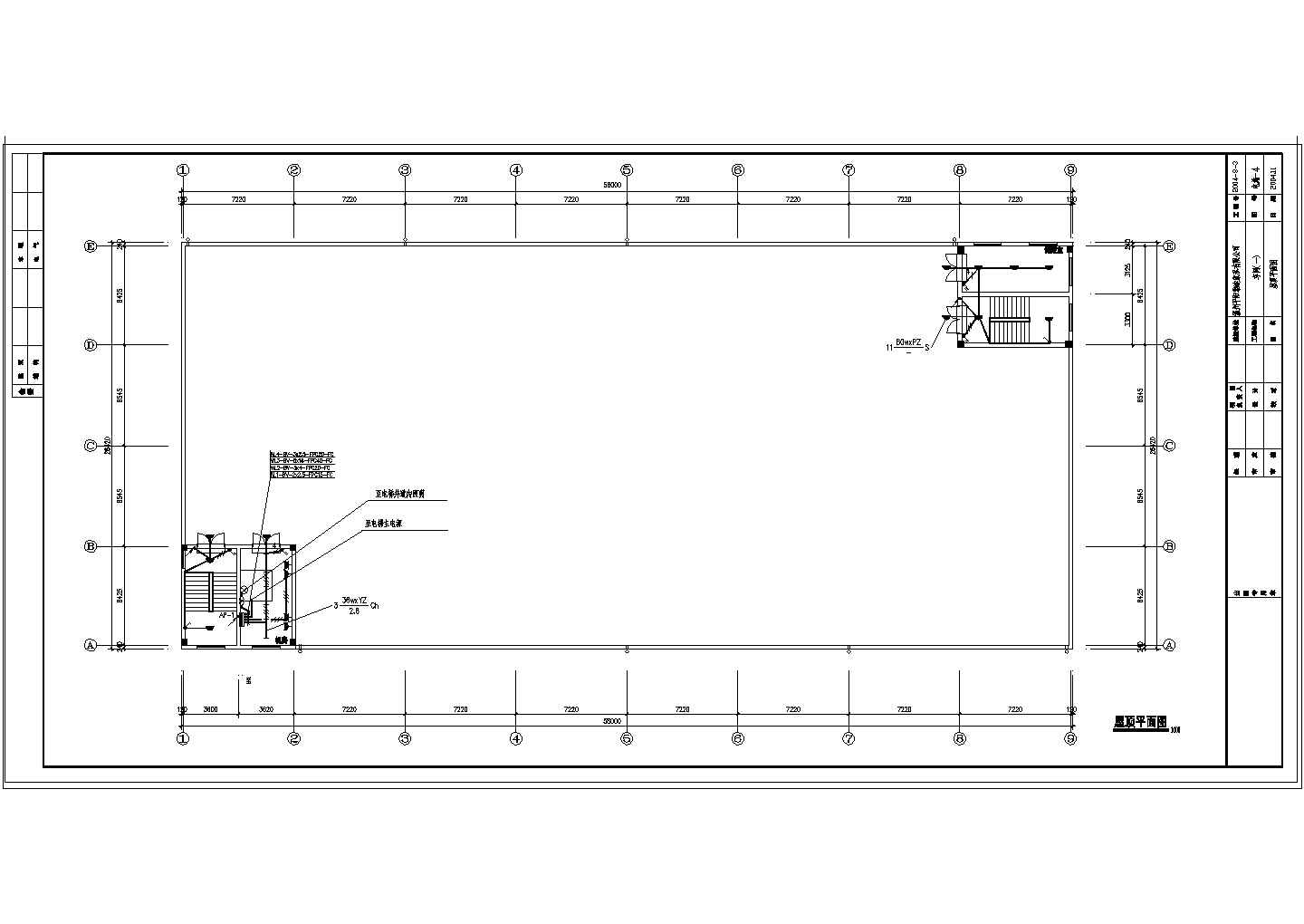 厂房车间电气设计案例图纸（7张）