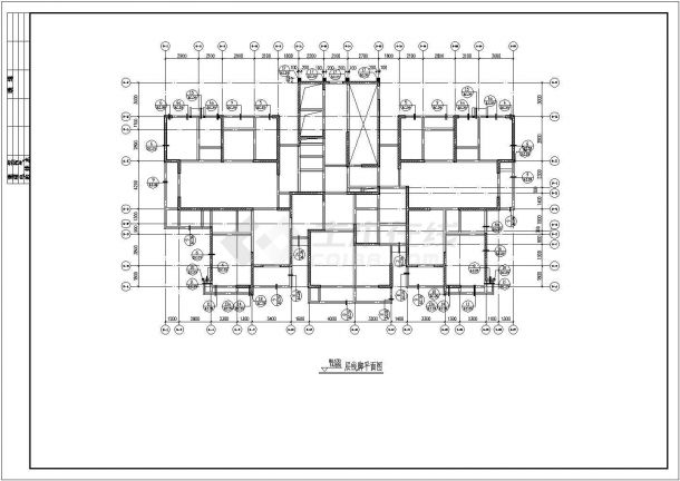 高层剪力墙结构住宅楼全套cad施工图（含束边缘构件计算）-图二