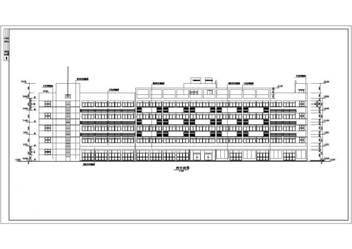 某六层展厅及办公综合楼建筑CAD设计施工图_图1