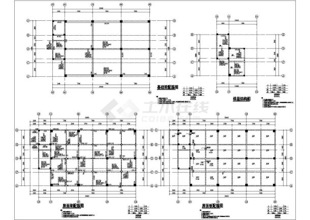 6层钢混框架结构精神病院住院楼设计cad施工图（说明齐全）-图二