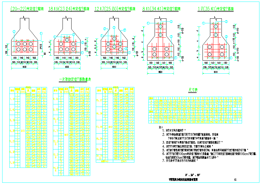 装配式预应力混凝土简支T梁上部构造通用图[跨径：40m，桥面宽度：分离式路基28.0m]