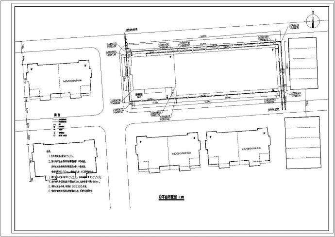 某三层库房及办公楼给排水设计CAD图  建筑面积2146.09平方米_图1