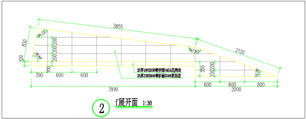 某广场入口处喷泉景观施工CAD图-图一