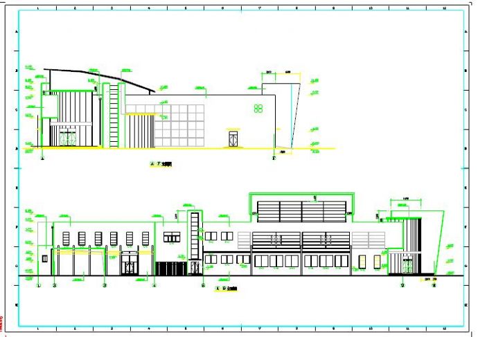 经典两层学校食堂完整建筑设计cad施工图_图1