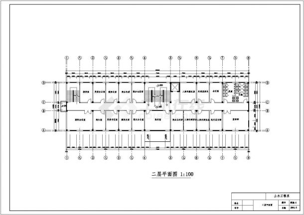 2800平方米某四层办公楼毕业设计-图二