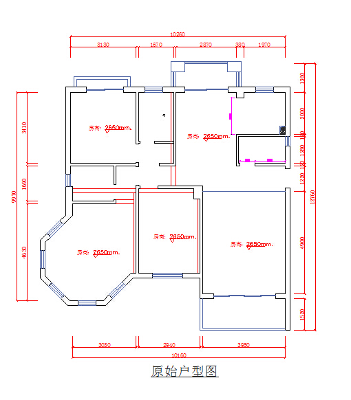 实用的两室一厅住宅家装设计cad图（含照明电路控制设计）_图1