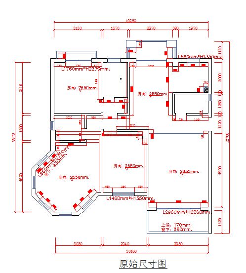 实用的两室一厅住宅家装设计cad图（含照明电路控制设计）-图二