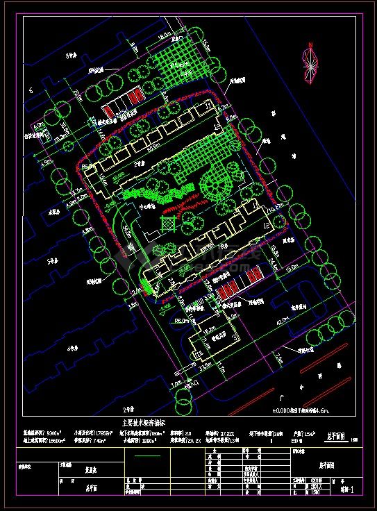 小区园林规划施工图纸（18个CAD文件）-图二
