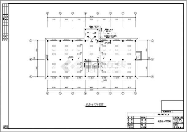 某大型工业厂房电气设计施工图（12张）-图二