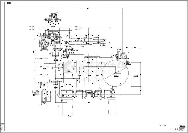 [节点详图]钢烟囱设备基础节点构造详图-图二