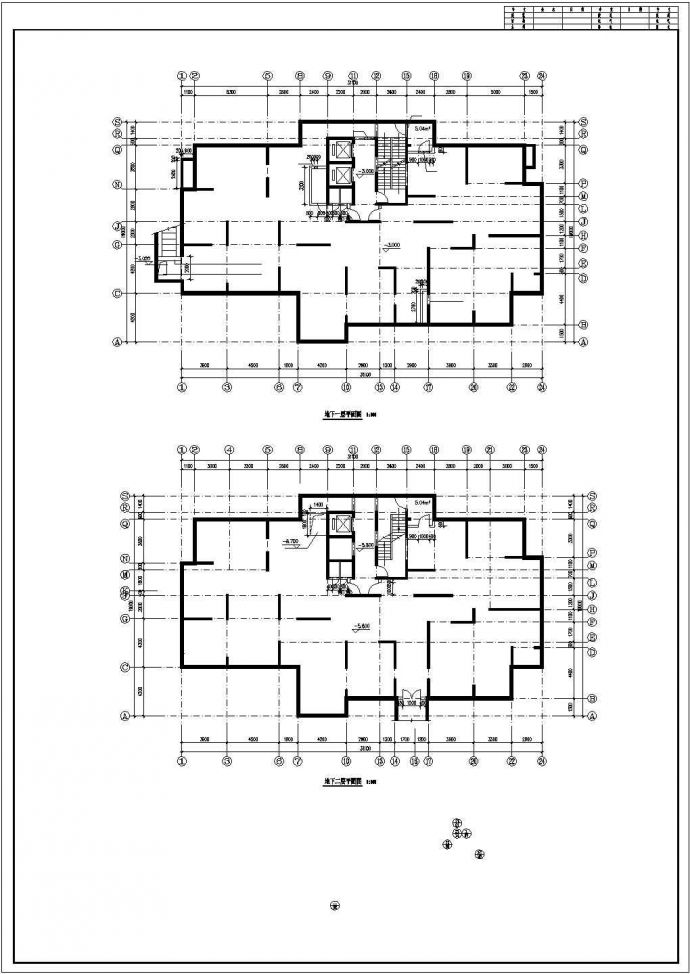 最新的小高层住宅楼建筑设计图纸（CAD）_图1