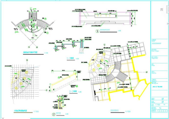 一城新界环境景观工程施工全套CAD图_图1