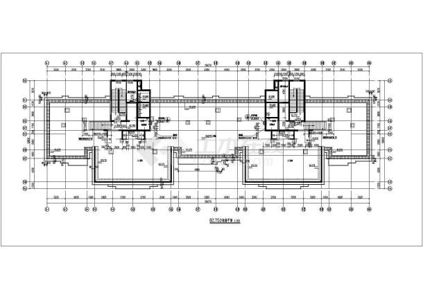 某高层住宅楼建筑施工图纸（CAD）-图二