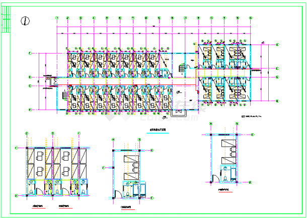 某地工厂三层厂区宿舍楼给排水设计施工图-图二