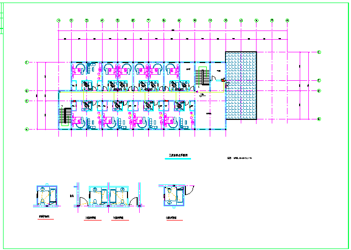某地工厂三层厂区宿舍楼给排水设计施工图