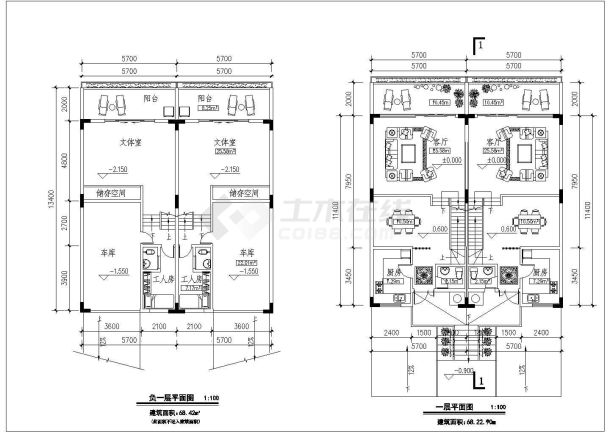 乡镇单体多层别墅建筑设计方案，共六套-图一