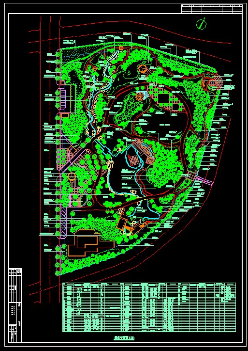 各种环境绿化设计平面方案CAD图纸_图1