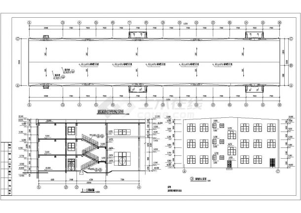 二层车间钢结构厂房结构设计施工图-图一