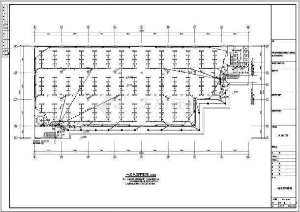  Electrical design drawing of a workshop (including description) - Figure 1