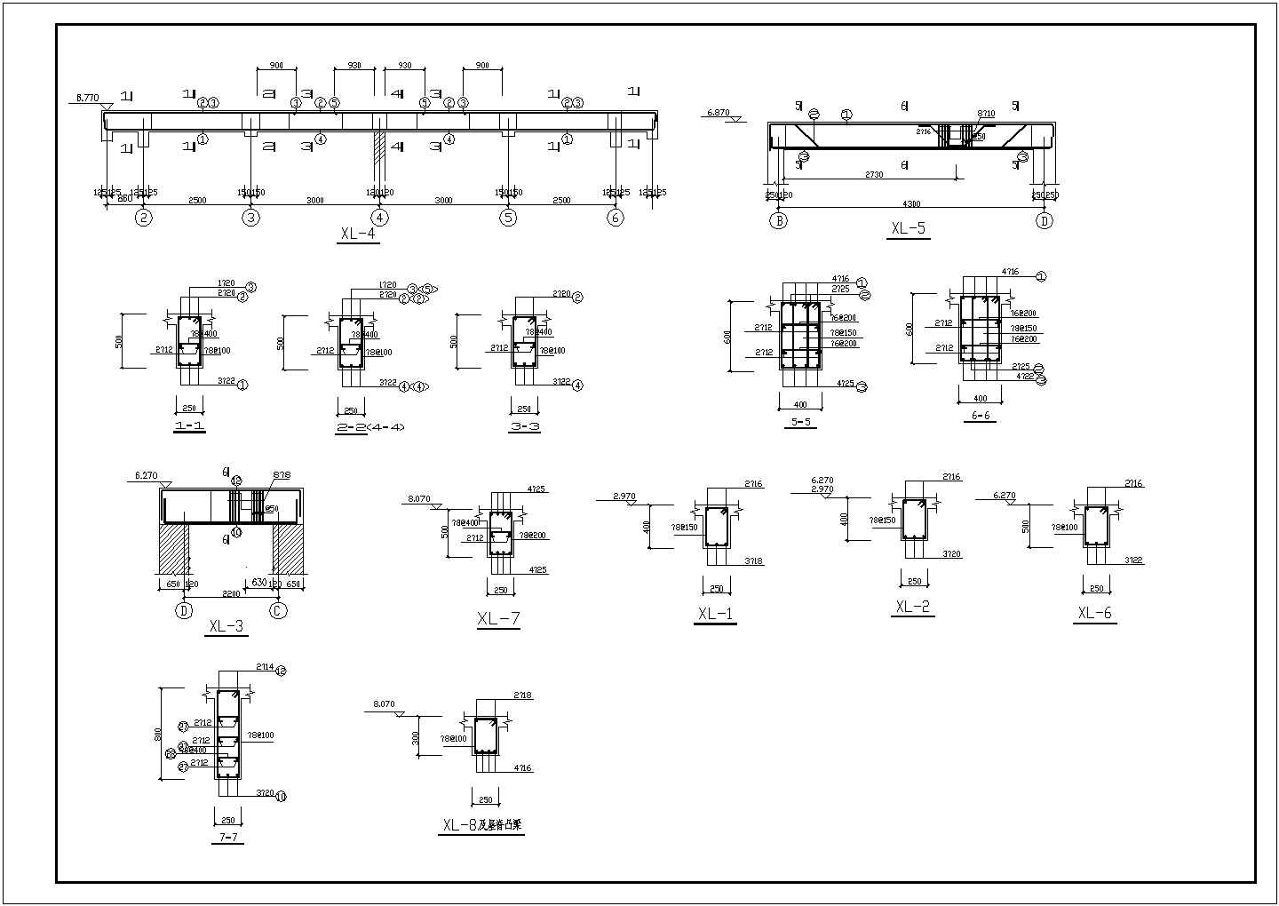 砖混结构多层办公型别墅设计施工图
