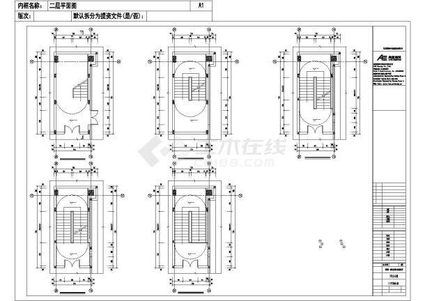 5200平方米四层办公楼设计全套建筑cad施工图（节能设计齐全）-图二