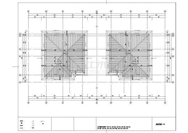 【江苏】3层双拼别墅建筑施工图（含地下一层）-图二