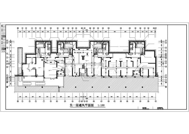 【安徽】住宅楼及地下车库通风消防排烟系统设计施工图（大院设计）-图一