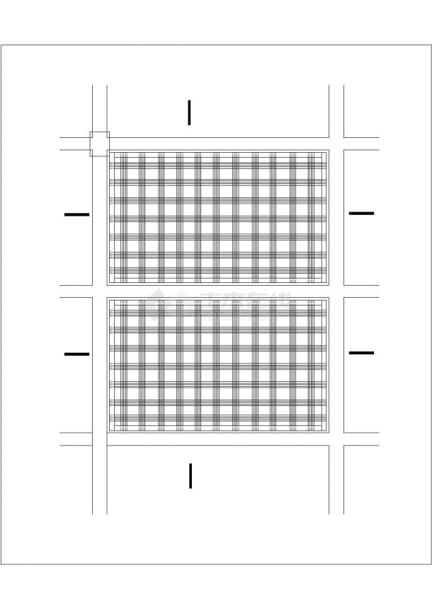 [节点详图]某现浇楼板碳纤维布加固板底布置节点构造详图-图二