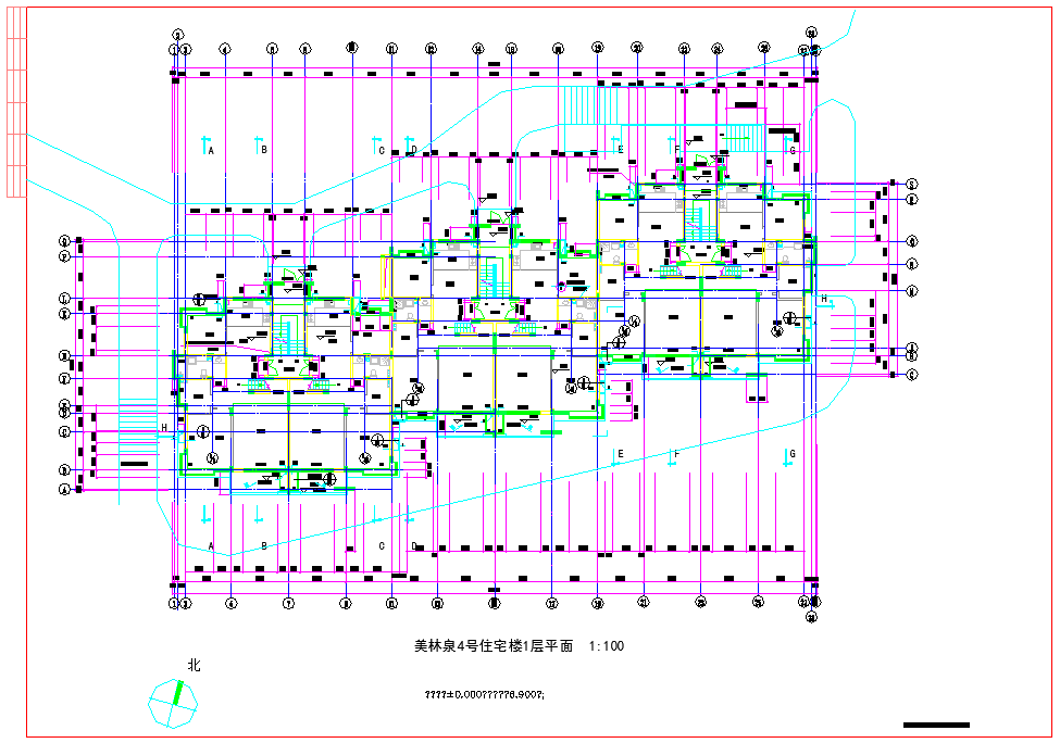 杭州某花园住宅小区建筑施工及景观全套施工图（含效果图）