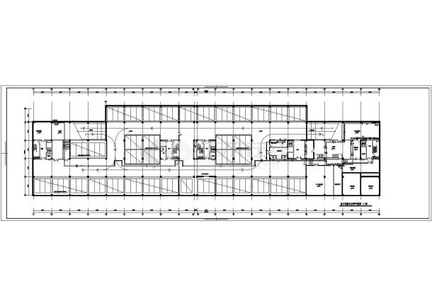 办公楼空调cad设计图_十层商务办公楼空调水管cad布置设计图-图一