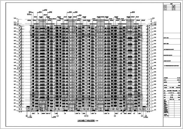 【内蒙古】现代风格27层住宅建筑设计施工图-图一