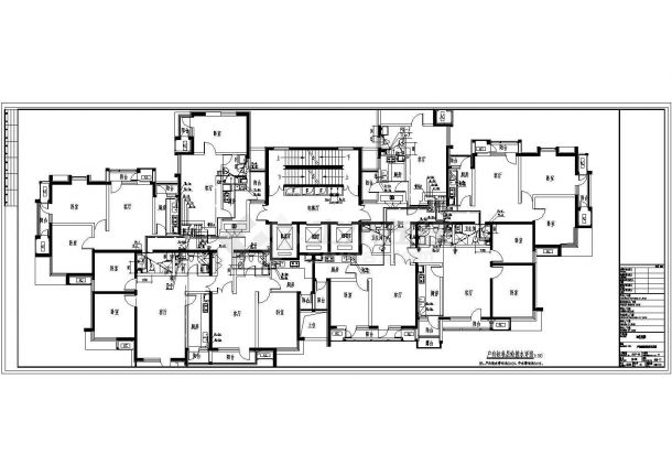 某三十二层住宅楼给排水施工图cad图纸-图一