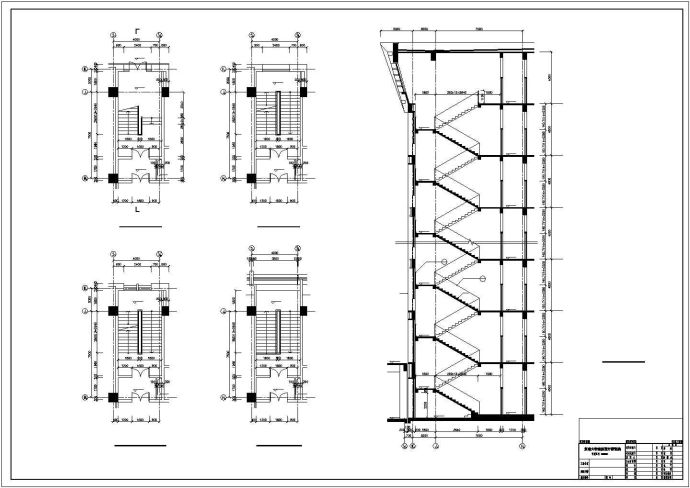 济南大学图书馆建筑设计施工图含效果图（CAD）_图1