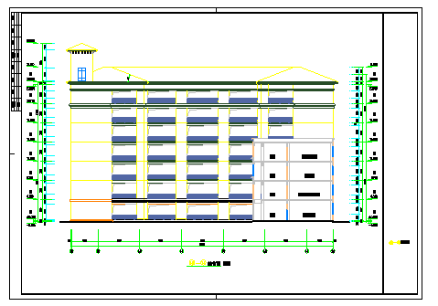 某小学综合楼单体建筑方案（CAD）-图二