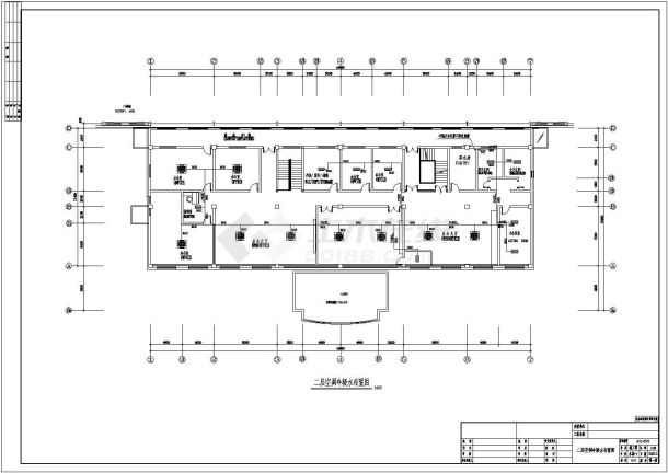 多层办公楼给排水系统设计施工图（全套）-图二