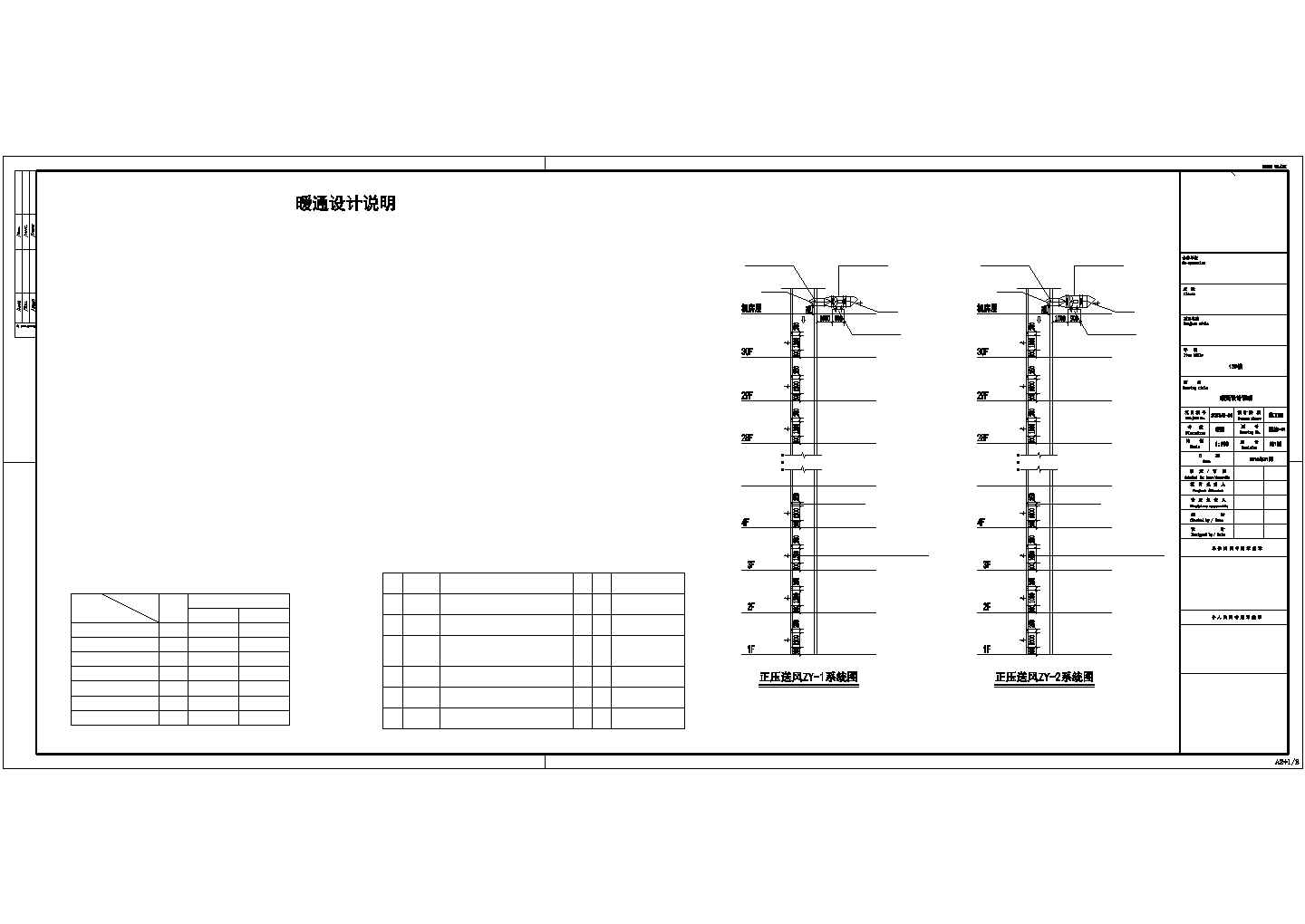 【长沙】某高层住宅小区通风设计施工图