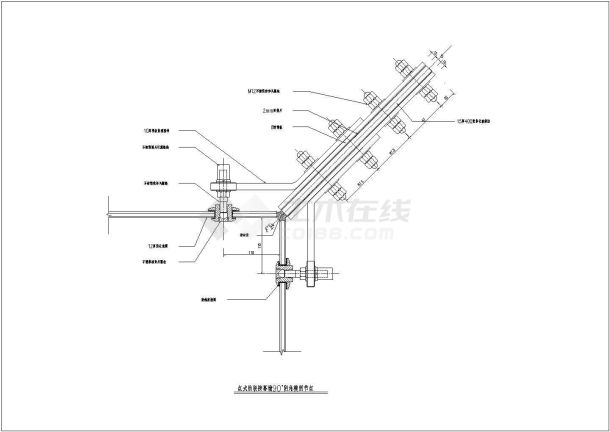 [节点详图]幕墙肋驳接节点构造详图-图二