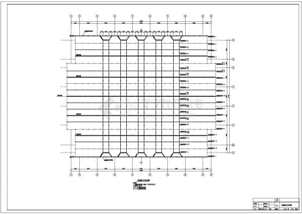 体育中心屋面结构设计CAD套图-图二