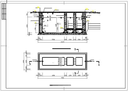 简易化粪池建筑结构设计cad施工图下载-图一