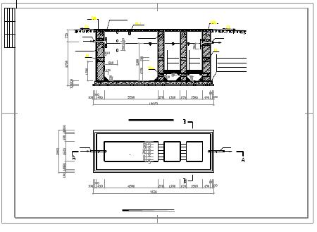 简易化粪池建筑结构设计cad施工图下载